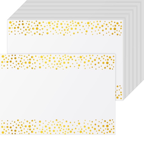 Telling 100 PCs gold papers mats for wedding, shower and birthday party - Picture 1 of 9